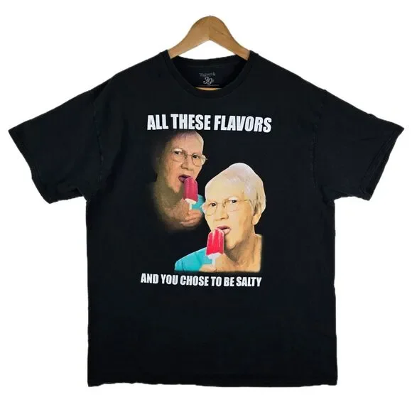 Walnut & 39th All These Flavors and You Choose To Be Salty Mens Shirt XL Funny - Picture 1 of 8